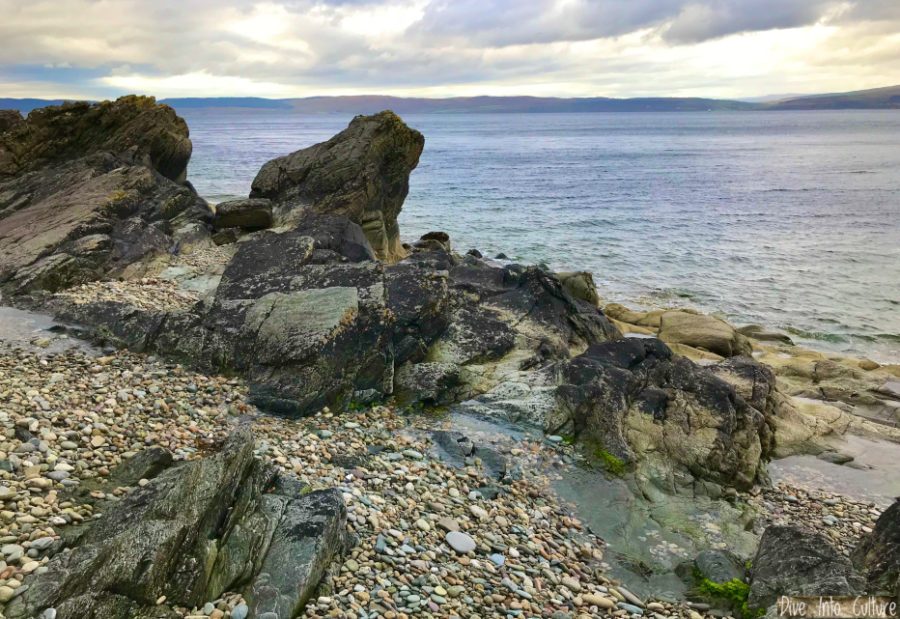 Schottland: Isle of Arran, Felsenklippen
