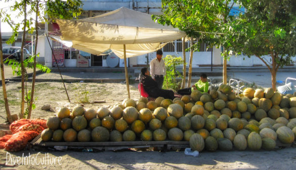Usbekistan - Melonenverkäufer